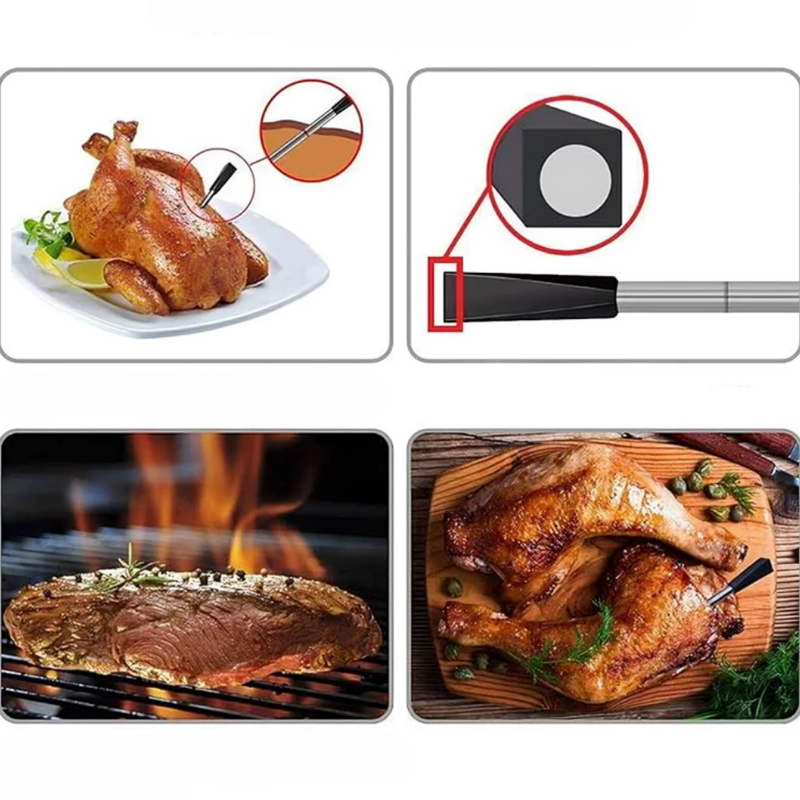 Dual-Sensor Wireless Meat Thermometer